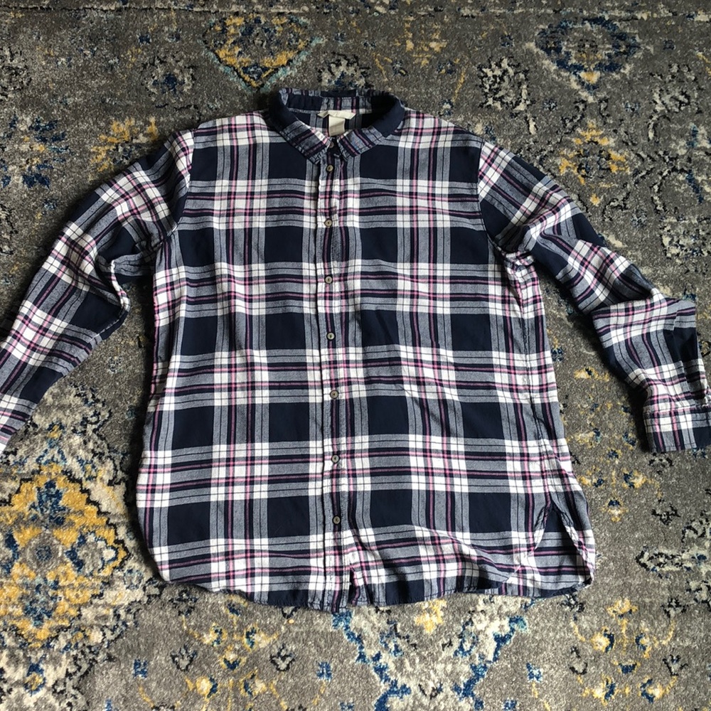 H&M Plaid Button Down Shirt